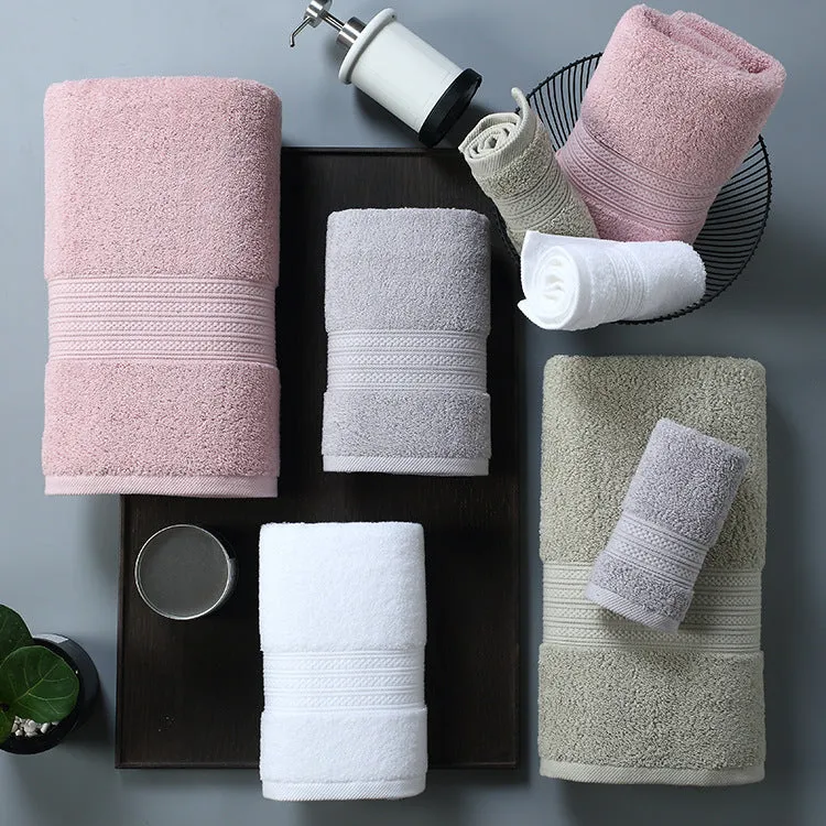 Folded Couture towels in neutral shades